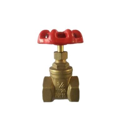 China High Quality And Low Price General Wheel Handle Forged Brass Female Gate Valve Threads for sale