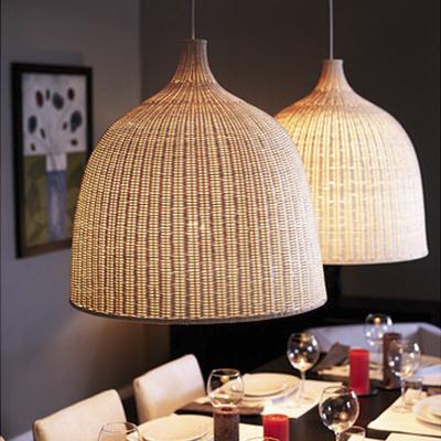 China Decorativel Lighting Art Pendant Rattan Restaurant Chandelier Wood Light Woven Japanese Creative Bamboo Chandelier for sale