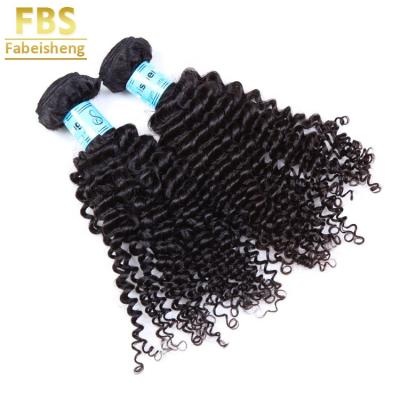 China FBS Virgin Deep Curly Cuticle Aligned Deep Wave 100% Real Raw Brazilian Hair Bundles Bundles For Black Women for sale