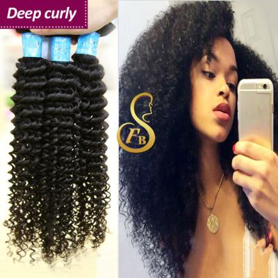 China 100% FBS Curly Curly Wigs Hair Wholesale Sellers, 30 Inches Grade 7A Virgin Brazilian Hair, No Tangle Or Shed Kinky Curly Bundles for sale