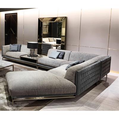 China The Other Nordic Modern Sectional Leather Living Room Sofa Set Designs With Price Living Room Sofa Canape Light Luxury Leather for sale