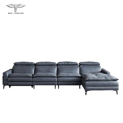 China Nordic Light Luxury Corner Sofa Electric Function Sofa Italian Simple Modern Technology Fabric Massage Style Combination for sale