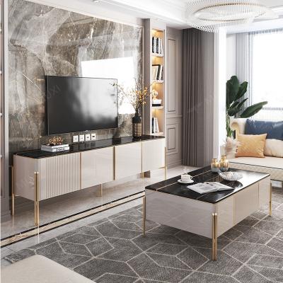 China (Other)Adjustable Luxury Modern Minimalist Retractable Tv Stand And Large Meja Tv Cabinet High Quality Combination Furniture for sale