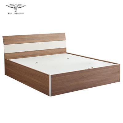 China MUXI Modern And Simple Solid Wood Type High Pressure Storage Plate Box Bed for sale