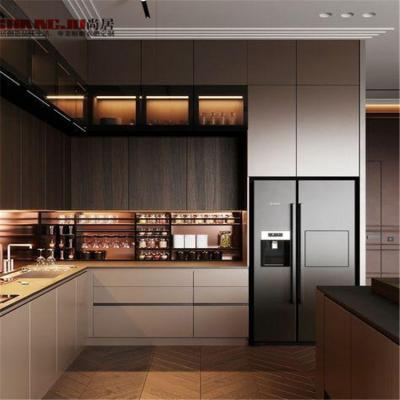 China New Modern Modern Kitchen Interior Design Modular Sideboard for sale