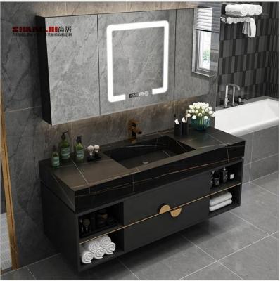 China Durable American Project Vanity Master Bathroom Vanity Cupboard Bathroom Sink Cabinet for sale