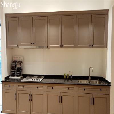 China Environmental Friendly Small I Shape Kitchen USA Shaker Style Kitchen Cabinets for sale