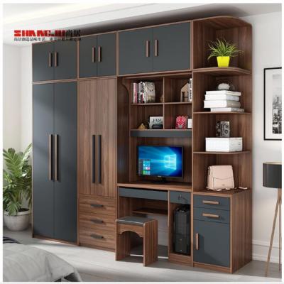 China Professional Factory Price Foshan Double Sliding Wardrobes Manufacturer Eased Edge 3 Door Wardrobe Almira Design for sale