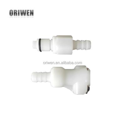 China Food Industry 1/16 1/8 3/16 Inch Male Female Couplings Medical Small Size Plastic Quick Connectors for sale