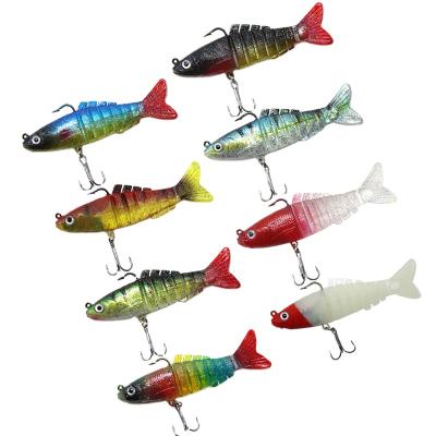 China Metal+PVC Lead Package Fish 9cm/17.5g Sectional Soft Fish Spanish Mackerel Bass Soft New for sale