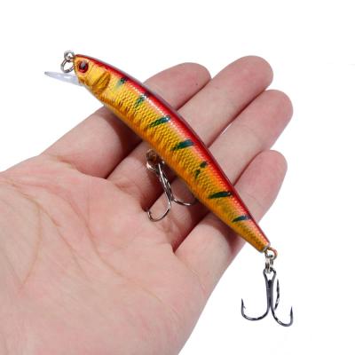 China ABS Hard Plastic Minnow Fishing Lure 95mm 8g Floating Bait Wobbler Hard Bait Carp Barred BassFishing Tackle for sale