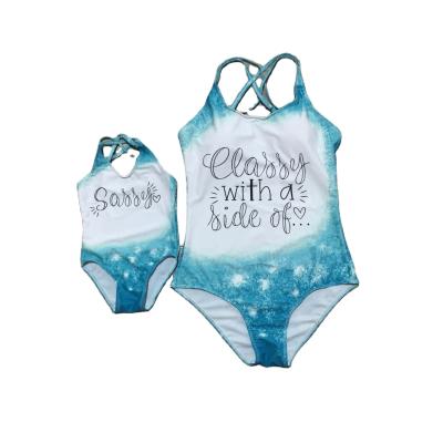 China The Other Mommy and Me Summer Girls Sassy Boutique Swimsuit Swimwear Bikini One-Piece Baby for sale