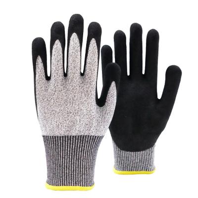 China POPALM Custom Logo Nitrile Safety Gloves , Anti Cut Resistant Gloves For Construction for sale