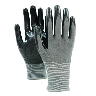 China 13 Gauge Nylon Seamless Knitted Smooth Nitrile Gloves , Gardening Home Improvement Gloves for sale