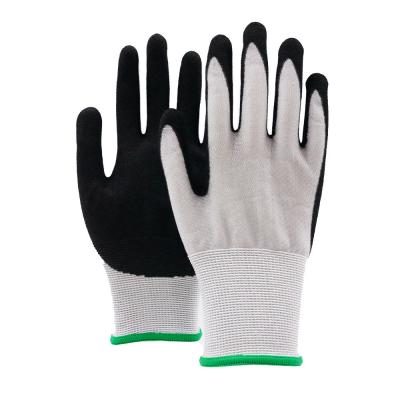 China 18 Gauge EN388 4X42D Cut Resistant Nitrile Gloves Sandy Nitrile Coated Touch Screen Work Gloves for sale