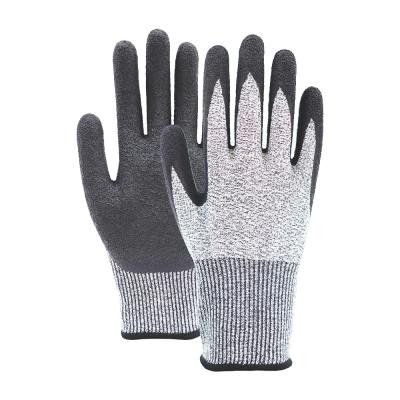 China 13 Gauge Latex Coated Work Gloves Anti Cut Anti Slip Blue Latex Coated Gloves for sale