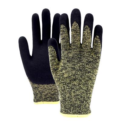 China Guantes de Cloropreno Negro de calibre A4 Resistentes al corte Guantes revestidos con Neopreno en venta