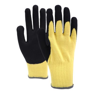 China 10 Gauge Pure Aramid Nitrile Coated Gloves Custom Fire Resistant Work Gloves for sale