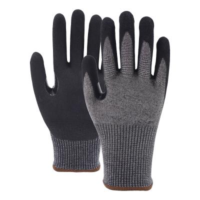 China Lámina de corte de tejido de punto guantes de cocina resistentes al corte A7 guantes de seguridad para la madera guantes de trabajo de matanza en venta