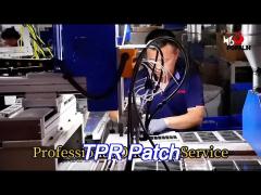lightweight hollow tpr patches breathable flexible impact protection in safety gloves