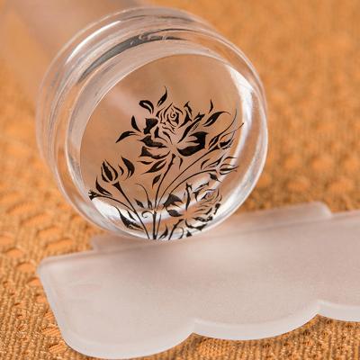 China Soft Transparent Silicone Nail Art Stamping Nail Art Stamper for sale