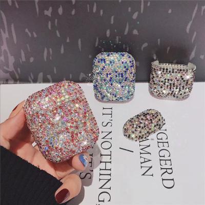 China Super Luxury Bling Diamond Case For Air Pods Pro Cases Custom For Airpods 1/2 Case Diamond For Sparkle Luxury for sale