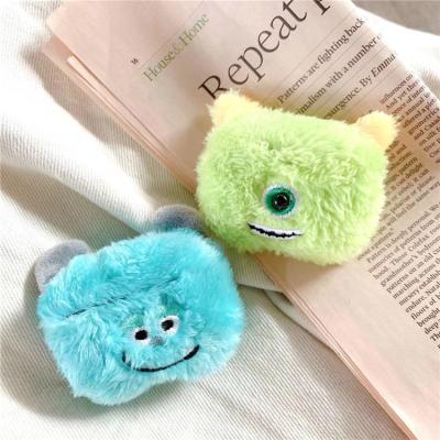 China Wholesale High Quality Plush Cartoon Monster Silicone Earphone Case For Airpods pro 3 2 1 Cover Device for sale