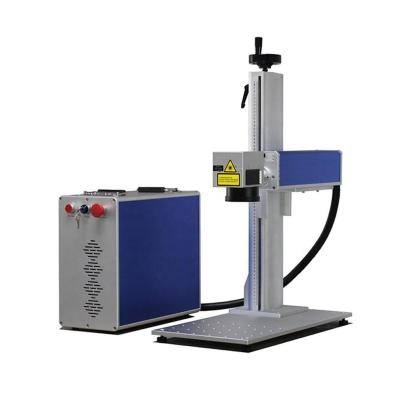 China Laser Marking Max 20X 20w Laser Jeans Leather Logo Label Printing Machine Fiber Laser Marking Machine for sale