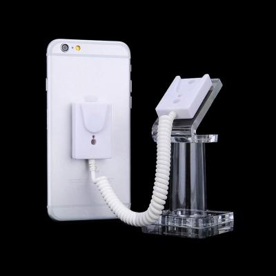 China Security Eco-friendly Acrylic Desk Stand Anti-theft Smartphone Display Stand For Mobile Phone Exhibition for sale