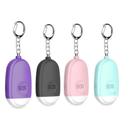 China Portable Luxury Safe Personal Self-defense Safe Personal Alarm Emergency Noise 130db SOS Key Chain With Led Flash Light for sale