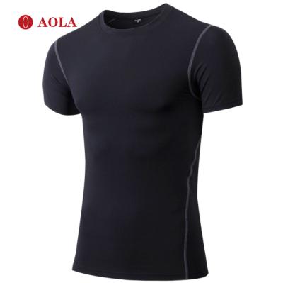 China AOLA Antibacterial Mens Sports Tanks Compression Fitness Clothing Wear Clothes 2020 Teams Workout Gym Top Men for sale