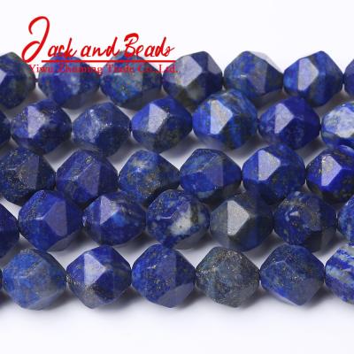 China DIY Jewelry Making Natural Stone Lapis Lazuli Faceted Loose Spacer Beds For Jewelry Making for sale