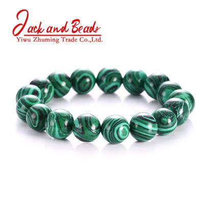 China TRENDY Green Malachite Bangles Bracelet For Women Men Charm Bracelet Gift for sale