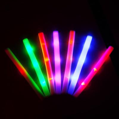 China Plastic Foams Glow In The Dark Electric Glow Custom Wholesale Colorful Stick Light Concert Foam Light Stick High Quality for sale