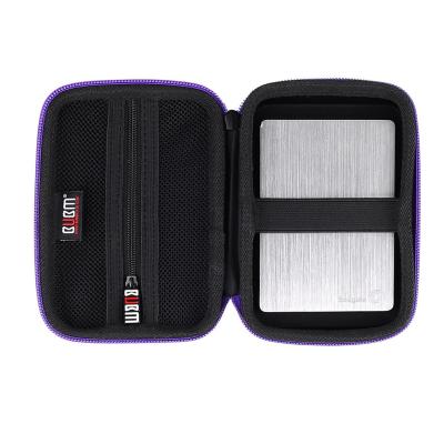 China Shock Proof Protective Waterproof EVA HDD Travel Storage Hard Drive Carrying Case With Zipper for sale