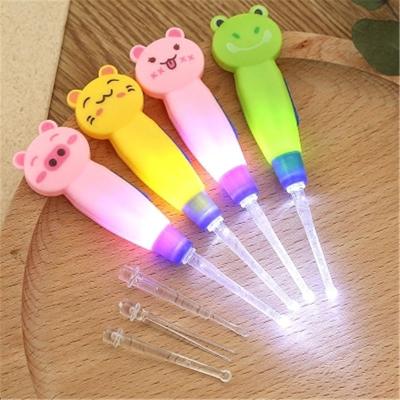 China Plastic ear pick baby ear pick child cartoon adults ear pick luminous baby ear pick detachable animal pick for sale