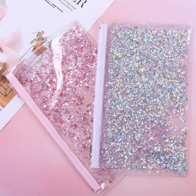 China Fashion Brushes Organizer Makeup Brush Bag Custom Logo Glitter Makeup Brush Bag for sale