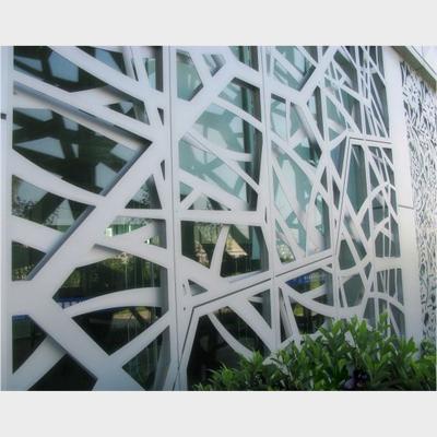 China Mordern facades paneling aluminum wall cladding decoration curtain wall price per m2 for sale