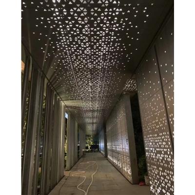 China Modern Hot Sales Aluminum Veneer Panel Curtain Wall Aluminum Perforated Panel Customized Solid Decoration for sale