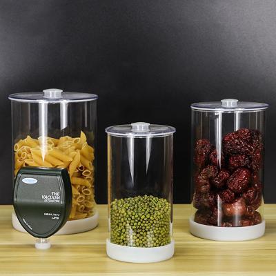 China Viable Air Tight Candy Coffee Food Storage Container Stored Kitchen Storage Borosilicate Glass Sealed Clear Jar for sale