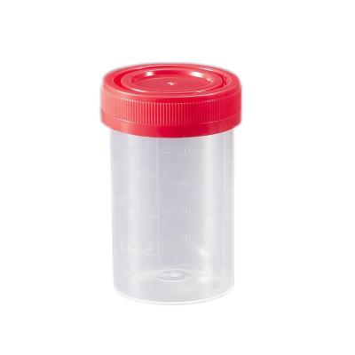 China 24 Hours Urine Collection Container 60ml Empty 60ml Sterile Urine Container Custom Clear Safety Seal PP for sale