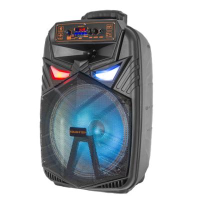 China Woofer with speaker light type newest model AILIANG Trolley speaker with KOLAV-F1201 battery for sale