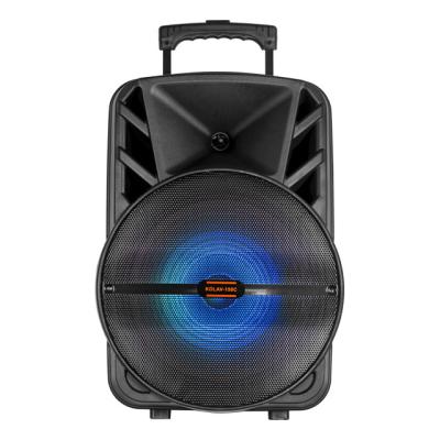 China Woofer with RGB Light Speaker KOLAV-150C Private Model Trolley Speaker with Battery for sale