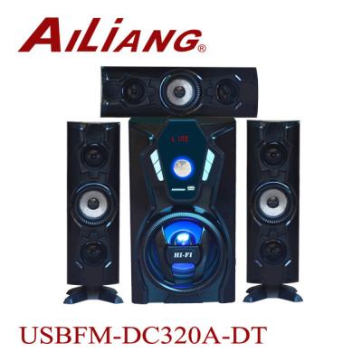 China Hot selling phone function 3.1 home theater system speaker ailiang USBFM-320A/C-DT speaker with USB/SD/FM for sale