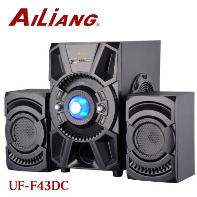 China COMPUTER AILIANG UF-F43DC 5.25 Inch 2.1 Subwoofer Wooden Speaker With BT for sale