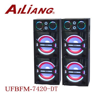 China Ailiang Open Ball/Concert Outdoors/Broadcasting/Dancing/Party/Promotion/Speaker USBFM-7420-DT/2.0 with LED Lights for sale