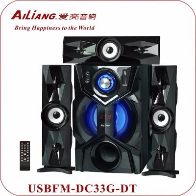 China Low price AILIANG 3.1 home theater speaker with remote BT and USBFM-DC33G-DT for sale