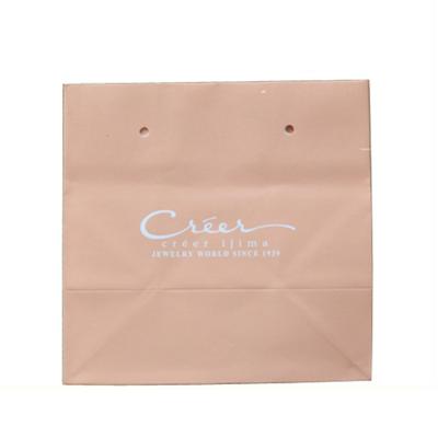 China Recyclable Custom Printed Your Own Logo Gift Craft White Brown Kraft Paper Cardboard Packaging Shopping Paper Bag With Handles for sale