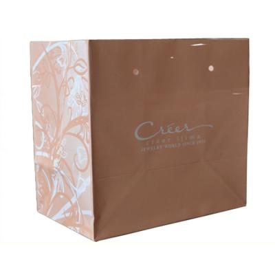 China Wholesale Custom Paper Bag Recyclable Printed With Your Own Logo White Brown Kraft Gift Craft Shopping Paper Suitcase With Handles for sale