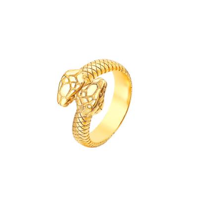 China Vintage Vintage Gold Plated Stainless Steel Ring Stainless Steel Jewelry For Men for sale